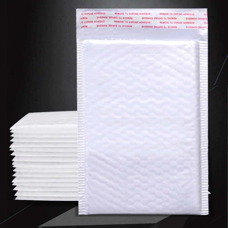 

10pcs/Lot Foam Envelope Bags Self Seal Mailers Padded Shipping Envelopes With Bubble Mailing Bag Shipping Packages Bag White