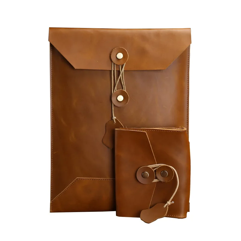 Мужская кожаная сумка для ноутбука Macbook Pro Air Bag 13/15 дюймов Apple Tablet Защитная посылка