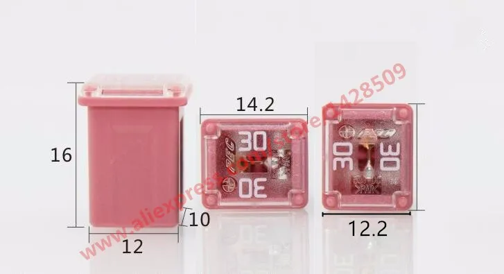 5 шт. PEC предохранитель LPJ автомобильный прямоугольник 20A 30A 40A 50A 60A для Hyundai Verna KIA