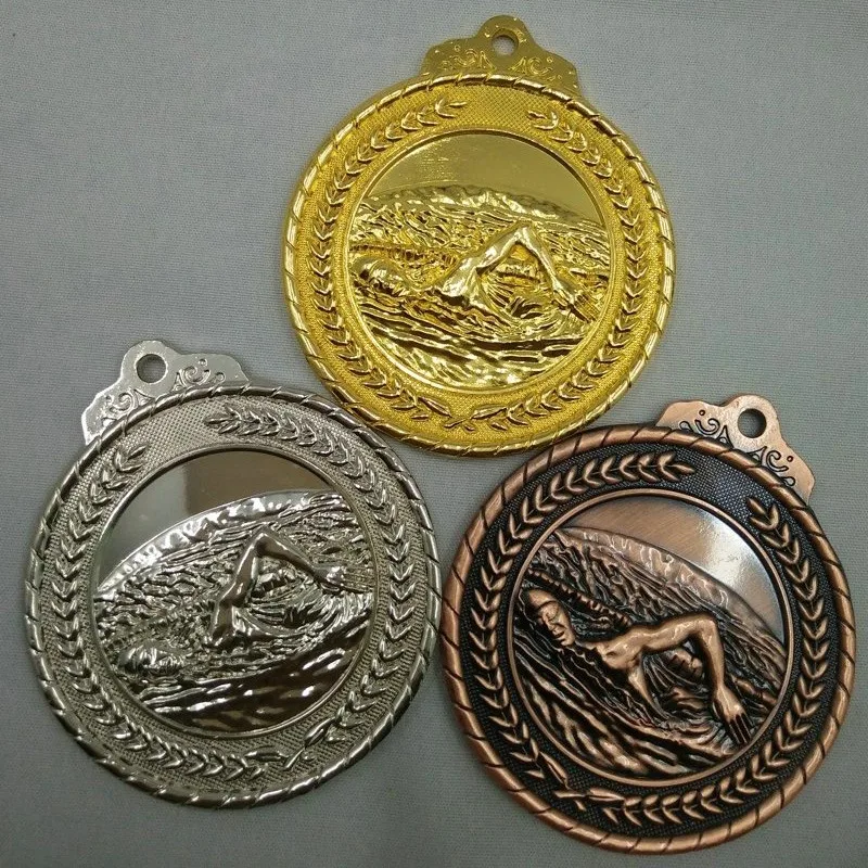 

swimming medals Unisex Swimming Metal Medals Games Medal Award The School Communication Ability/self-confidence Developing