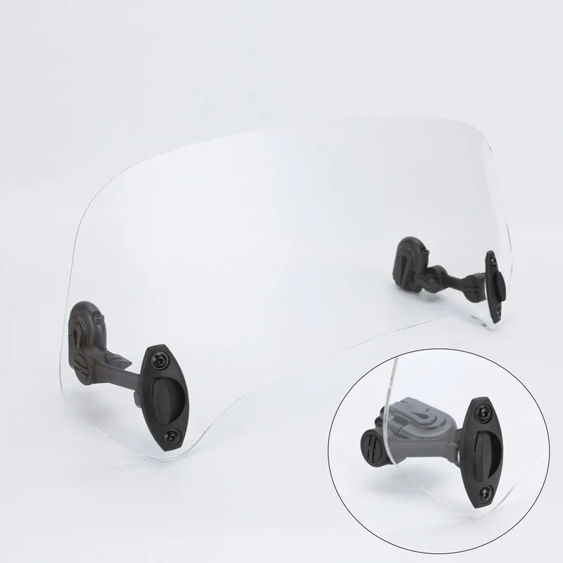 Регулируемое маленькое и большое ветровое стекло для мотоцикла подходит Yamaha Suzuki