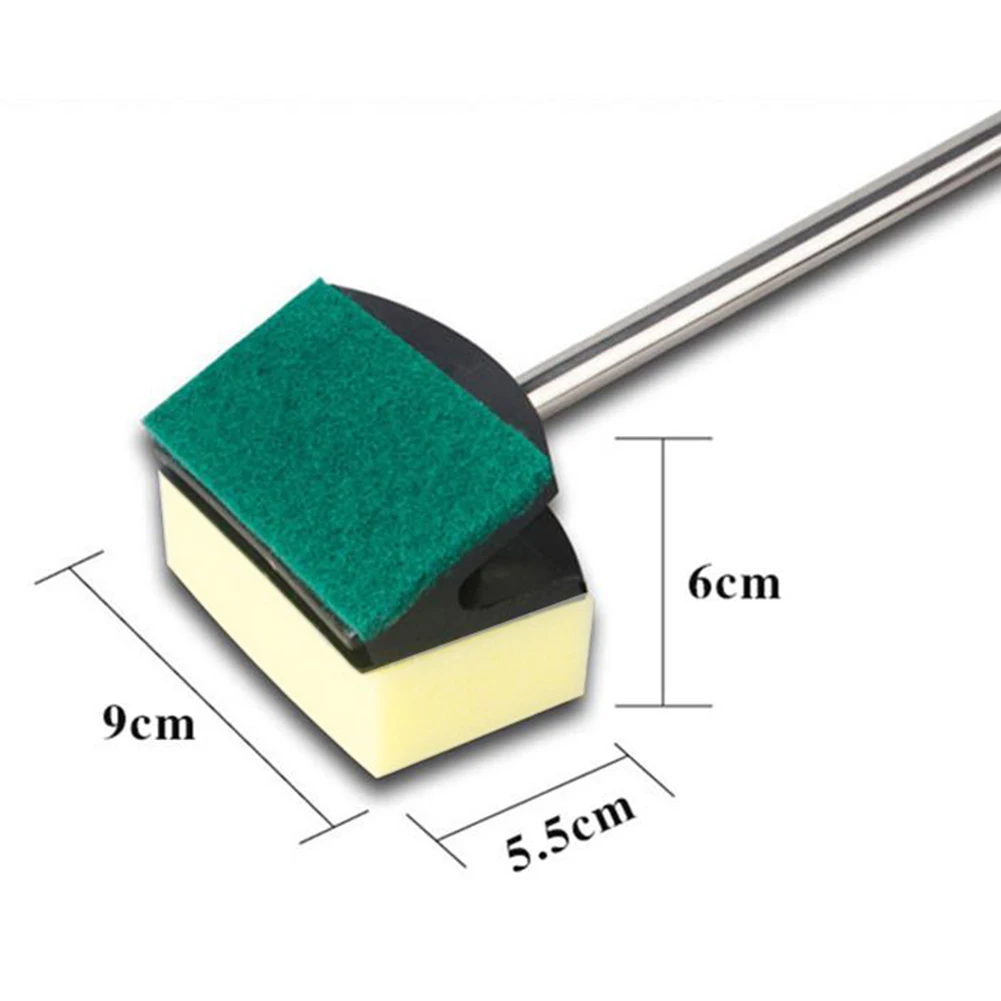 

1PC Double Sided Brush Cleaner Scrubber Aquarium Long Handle Fish Tank Sponge Tool Aquaticanimal Pets Supplies