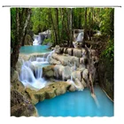 Занавеска с изображением водопада, s занавеска для душа, занавеска для ванной комнаты, кухни, ванной комнаты