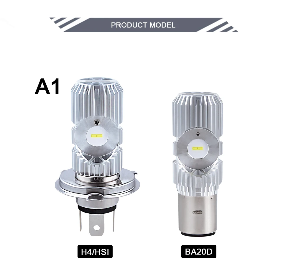 20W 40W Led moto rcycle фара скутер лампа H4 Ba20d 6500k свет вездеход мотоцикл rbike аксессуары фары Led para moto 12-24V