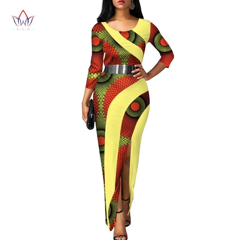 Vestidos африканские женские платья новая мода элегантная африканская одежда Дашики размера плюс сексуальные вечерние платья WY3120