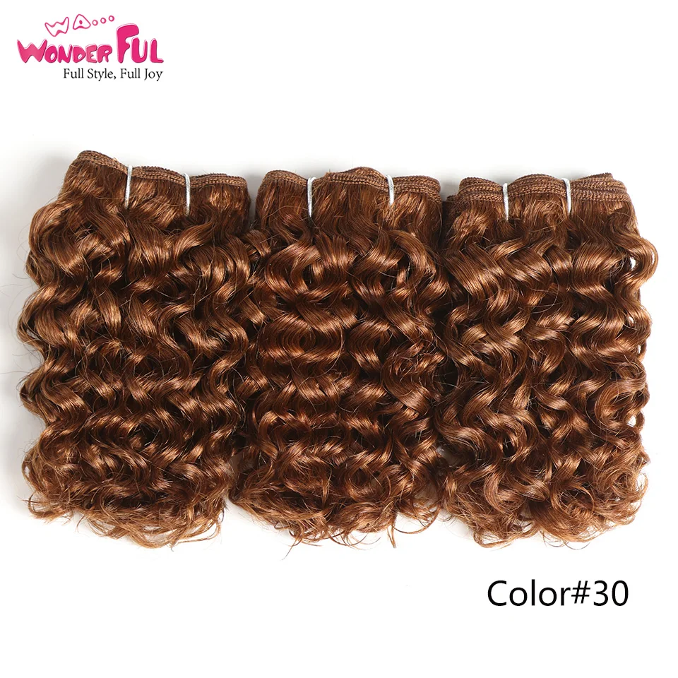 Remy кудрявые человеческие волосы двойной нарисованный светлый цвет 27 #30 #33 # 99J
