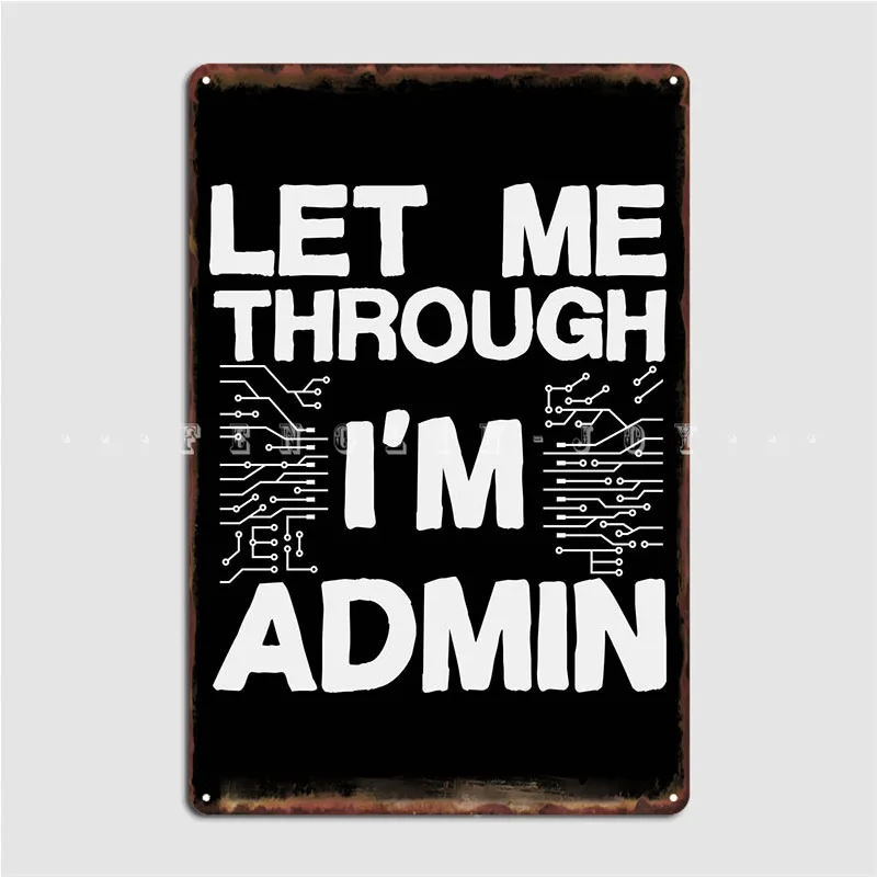 Компьютерный ученый код дБ металлический знак домашние таблички для клуба