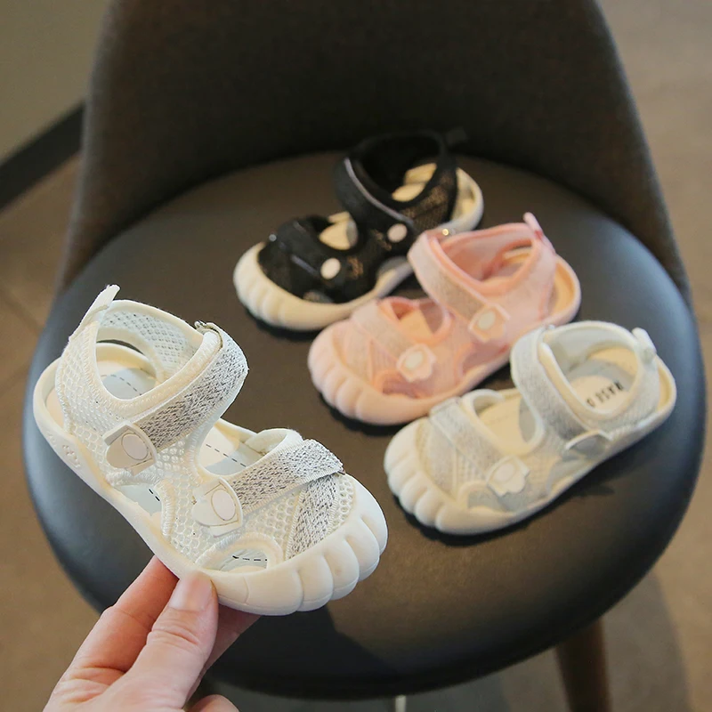 

Summer Baby Girls Boys Sandals Infant Toddler Shoes Soft Bottom Non-slip Children Casual Beach Sandals Kids Anti-collision Shoes