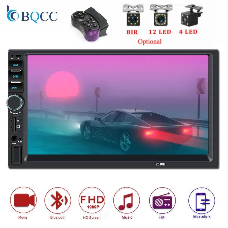 Автомобильный плеер 2 общие модели 7 дюймов сенсорный ЖК экран Bluetooth Радио Аудио