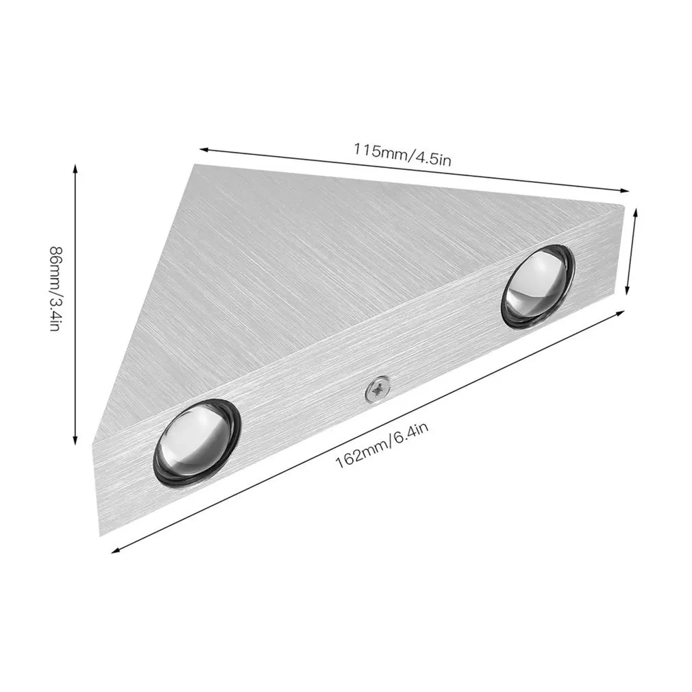 

High Power Trigonal Wall Sconce Super Bright 1W LED Wall Light Portable Patio Lamp Durable Modern Decorative Light