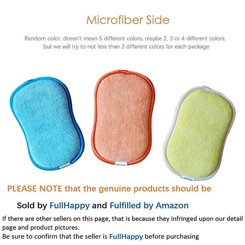 5 шт. антибактериальное микрофиберное уборка на кухне подушечки двухсторонние