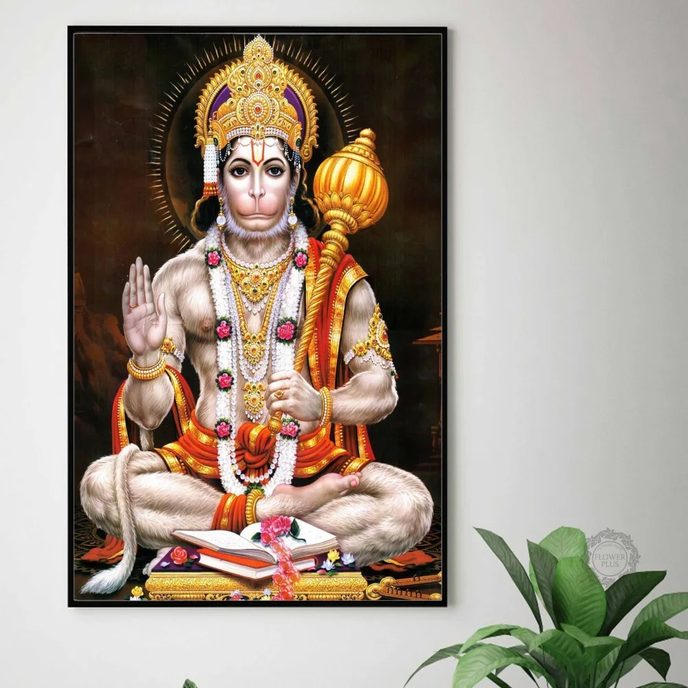 Hanuman God Balaji Bajrang картина маслом на холсте плакаты и принты скандинавские стены Искусство Картина гостиная куадро Декор
