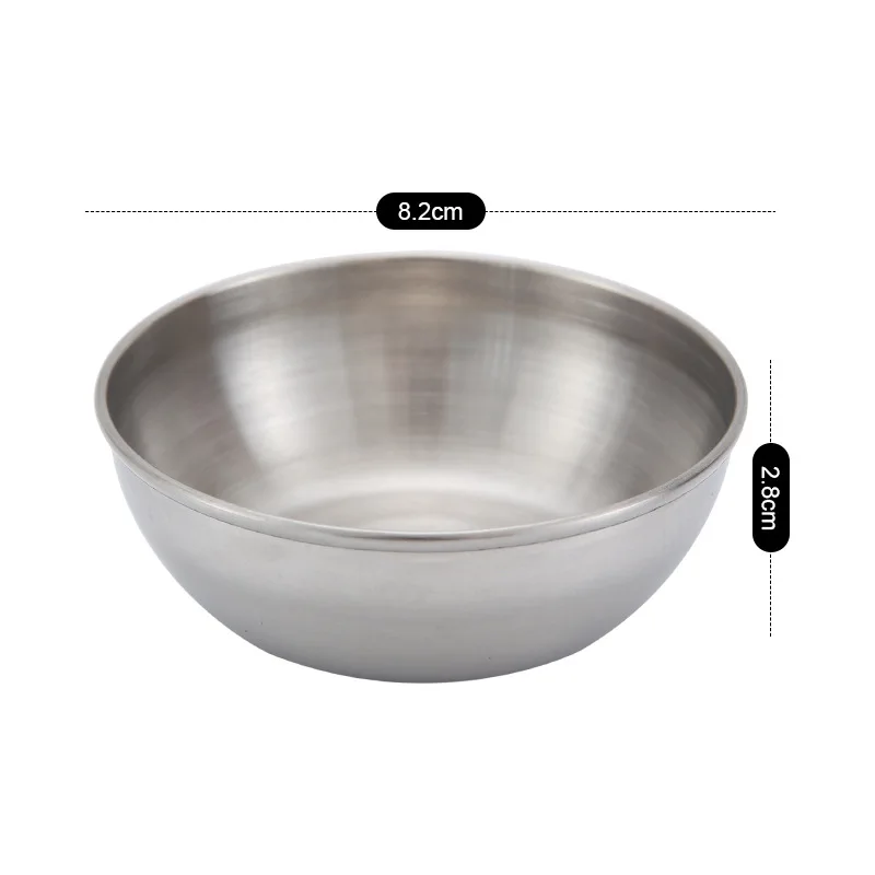 

10PCS Stainless Steel Seasoning Sauce Dish Small Dish Dip Bowl Side Plates Durable Butter Sushi Plate Vinegar Soy Dishes