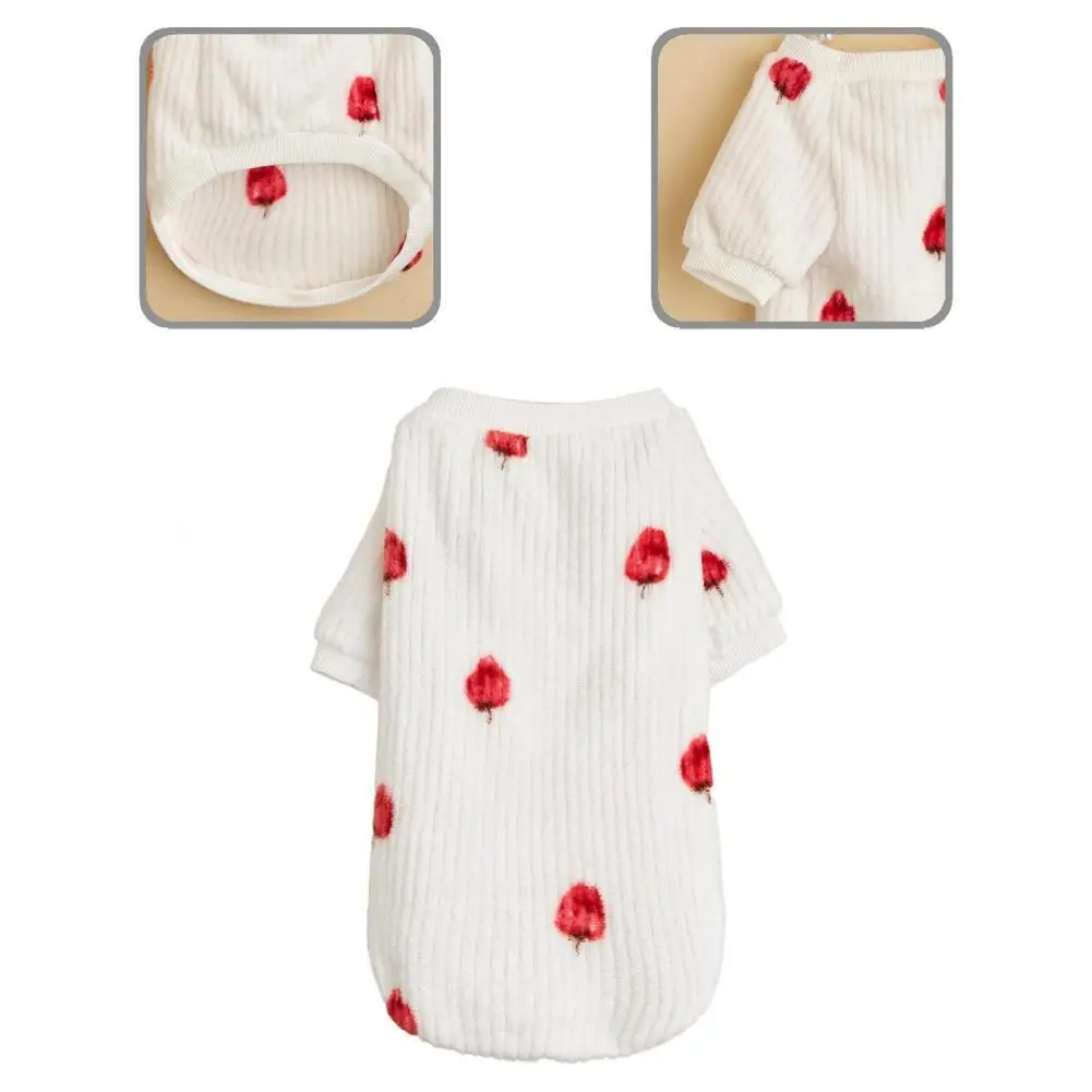 

Good Puppy Pullover Lint Free Anti-fade Printed Puppy Pullover Winter Outfit Pet Clothes Pet Coat