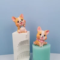 3d dog animals shape silicone mold puppy fondant mould diy candles clay resin household craft cake decoration tools