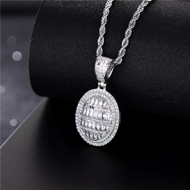 

Personalized Necklace Cubic Zirconia Necklace Stainless Steel Design Customized Hip Hop Chain A Commemorative Gift for Friends