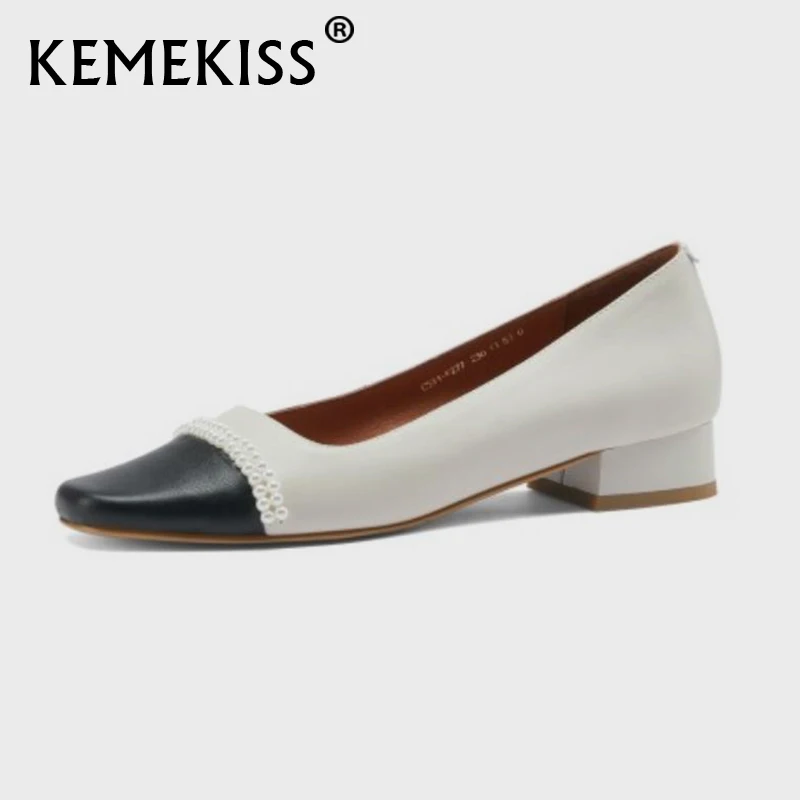 

Женские туфли на плоской подошве KemeKiss, разноцветные туфли с бусинами, Размеры 33-40