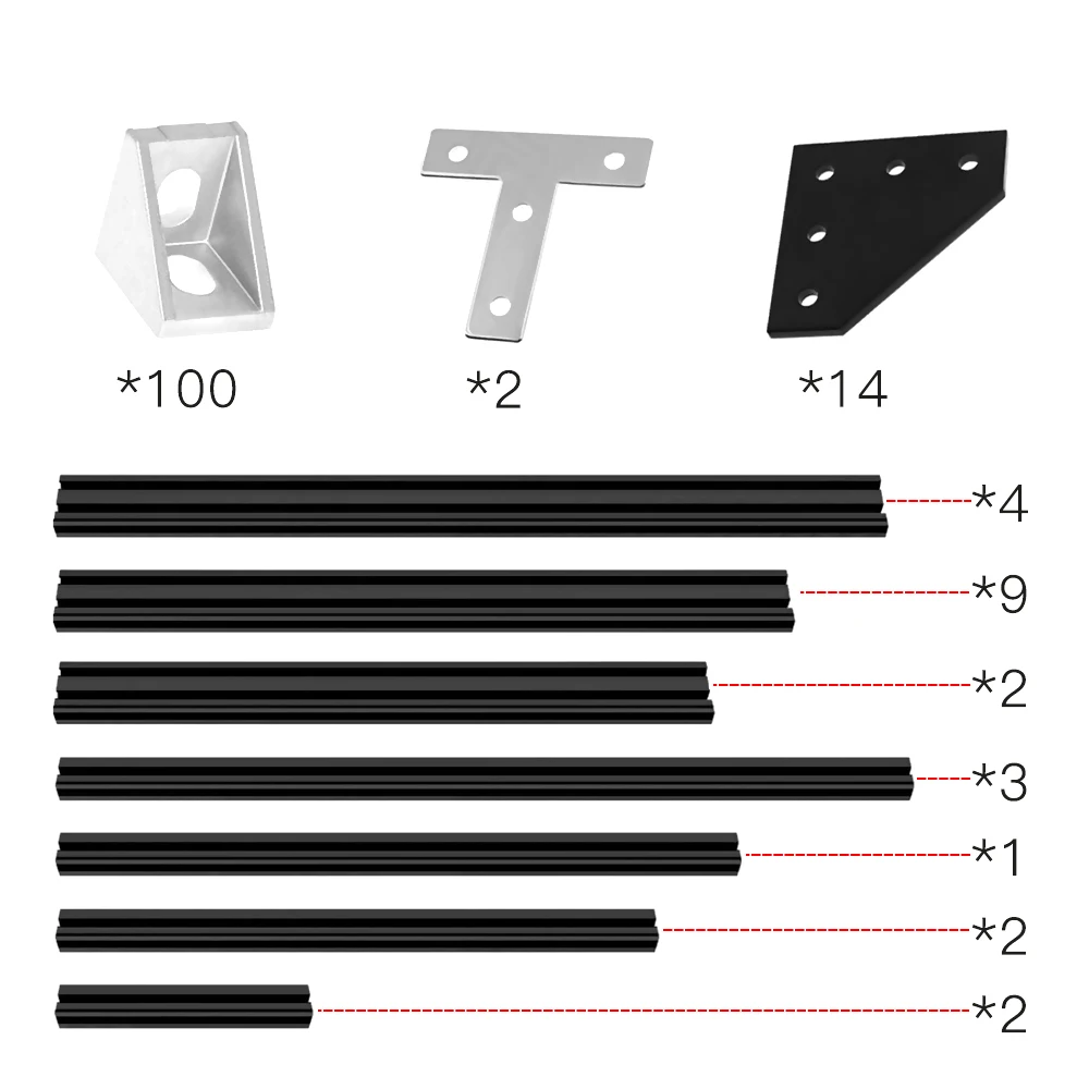 Индивидуальный размер! Европейский Тип алюминиевый 2040 профиль экструзии BLV mgn куб