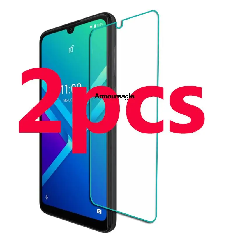 

2pcs clear tempered glass safety guard on the for wiko y82 6.1" wikoy82 protective film screen protector phone cover
