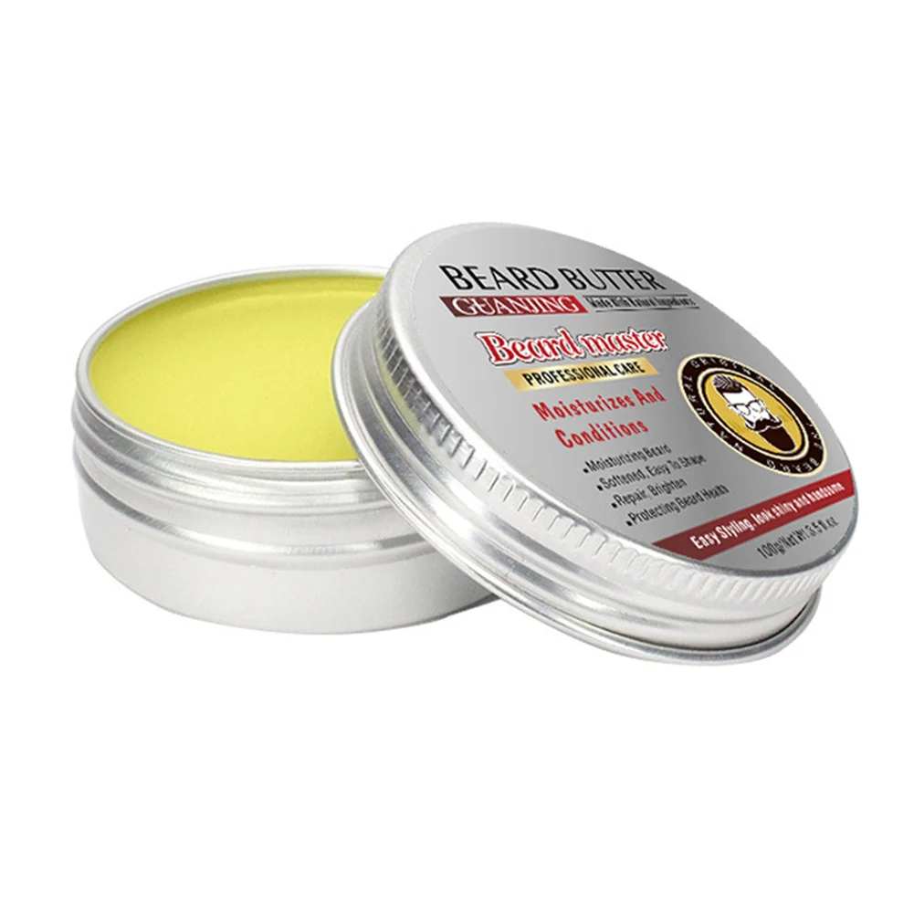 

2019 Beard Balm Strengthens Softens Nourish Beards Mustaches Leave-in Conditioner for Men