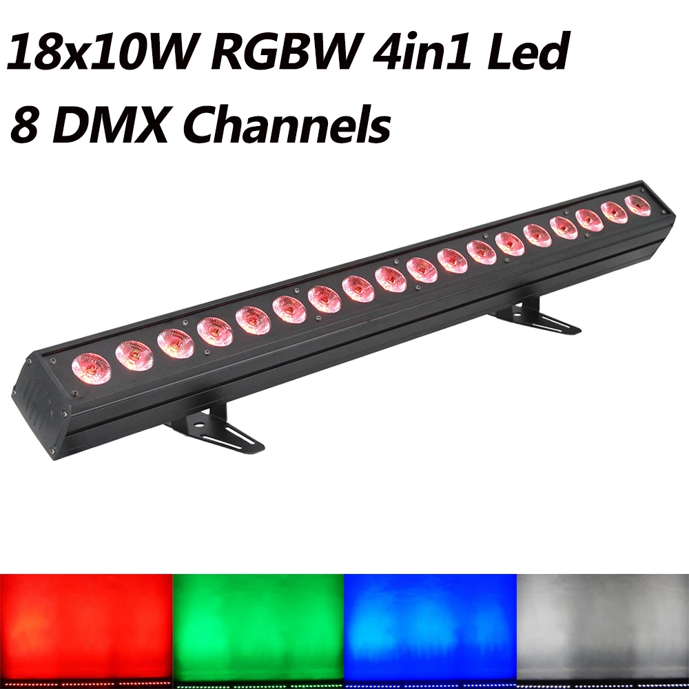 RGBW 4IN1 2 шт./партия светодиодный светильник RGBWA+ UV 6в1 цвет 18x18 Вт светодиодный светильники размытого света идеально подходит для сцены, для вечеринки, для диджеев Дискотека свадебные светодиодные прожекторы - Цвет: RGBW 4IN1