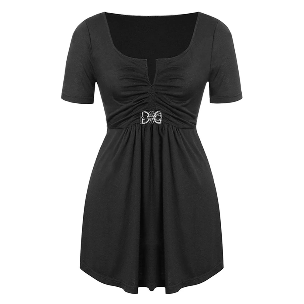 Женская уличная одежда большие размеры модные топы элегантные плиссированные