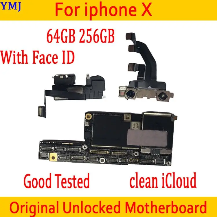 Материнская плата для iphone X 64 ГБ/256 ГБ с идентификацией лица/без идентификации