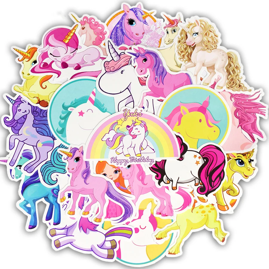 30 шт Единорог серии стикеры Kawaii Мультфильм Аниме мечта Стикеры для девочек DIY