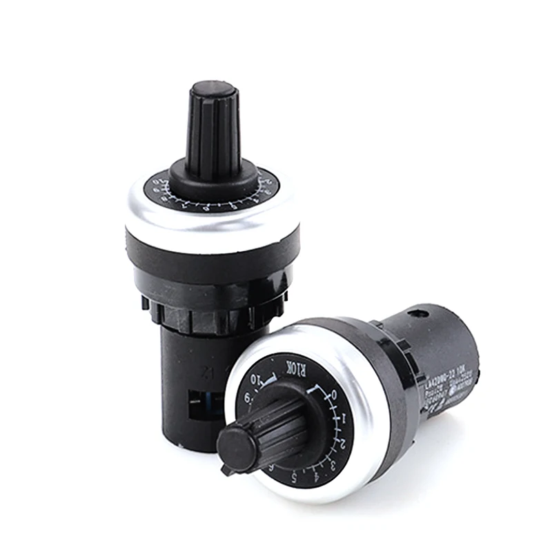 LA42DWQ-22 1K 2K 5K 10K 22mm Diameter Pots Rotary Potentiometer Converter Governor Inverter Resistance Switch for arduino - купить по