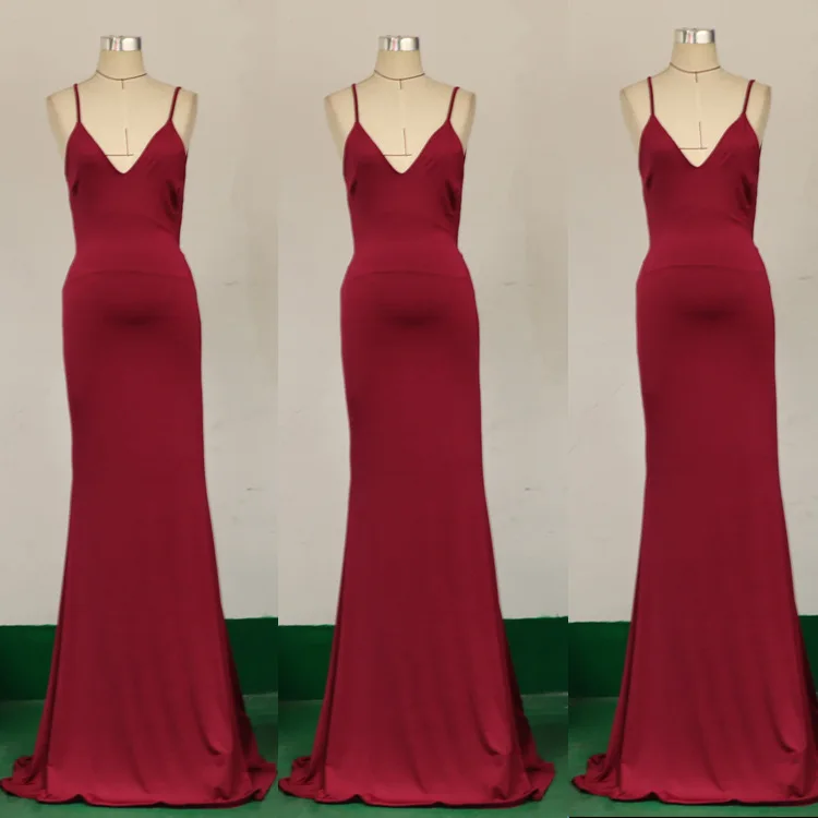 

Europe and the United States foreign trade sexy red winter evening dress ebay AMAZON sleeveless condole backless dress dress