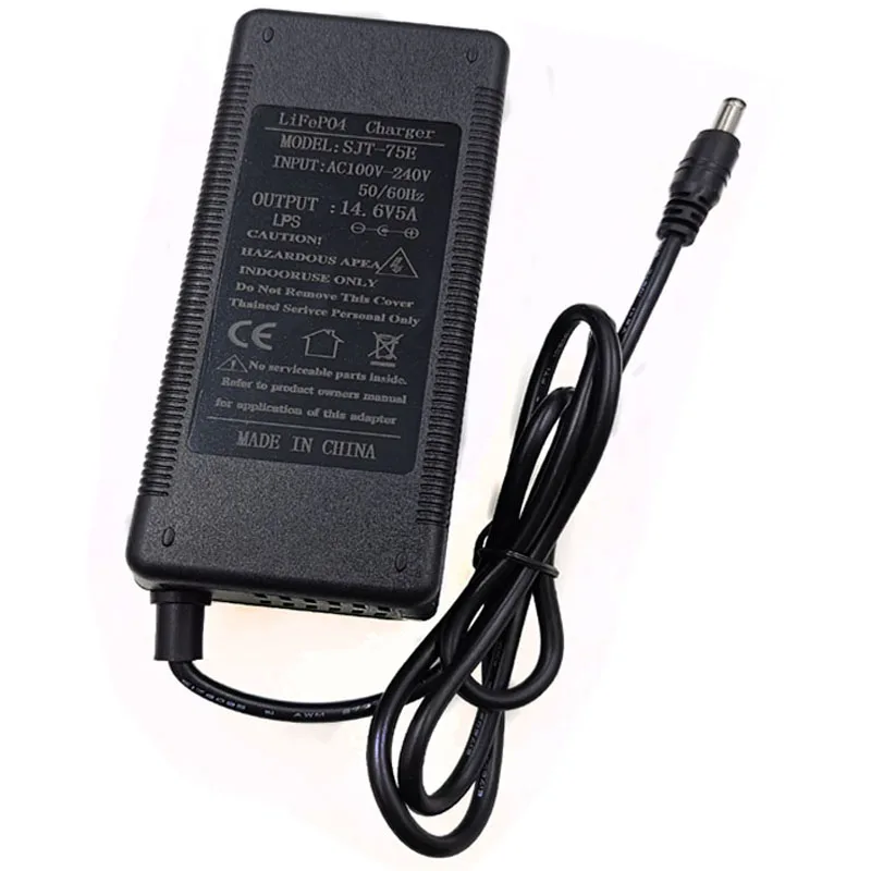 14 6v 5a lifepo4 battery charger for 4s 14 4v lifepo4 battery pack dc 5 5mm2 1mm high quality free shipping free global shipping