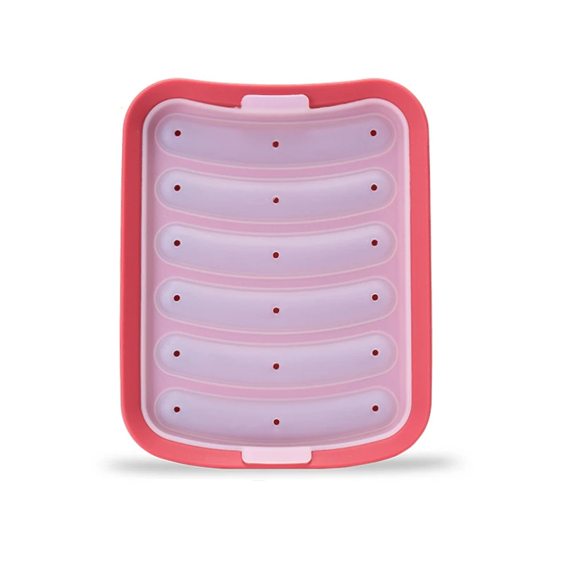 

Food grade silicone sausage mould Homemade hot dog DIY mould Sausage rack sausage box silicone food mould Kitchen baking tools