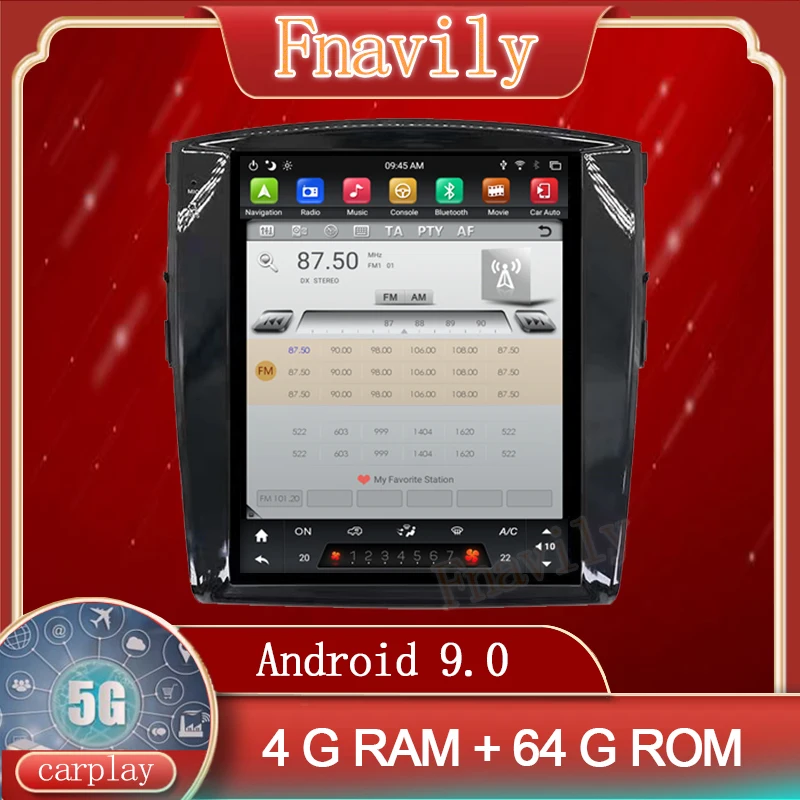 

Автомагнитола 2 din на Android 9 для Mitsubishi Pajero 4 V80 V90 2006-2014, стерео, GPS, Wi-Fi, PX6, 12,1 дюйма