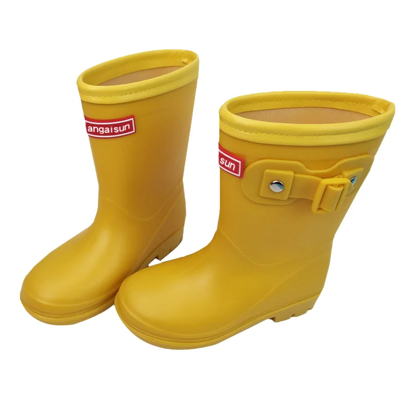 

Children's Rain Boots Boys Hunter Waterproof Shoes Long Tube High-grade Rain Shoes Kids Rubber PVC Girls Rain Boots