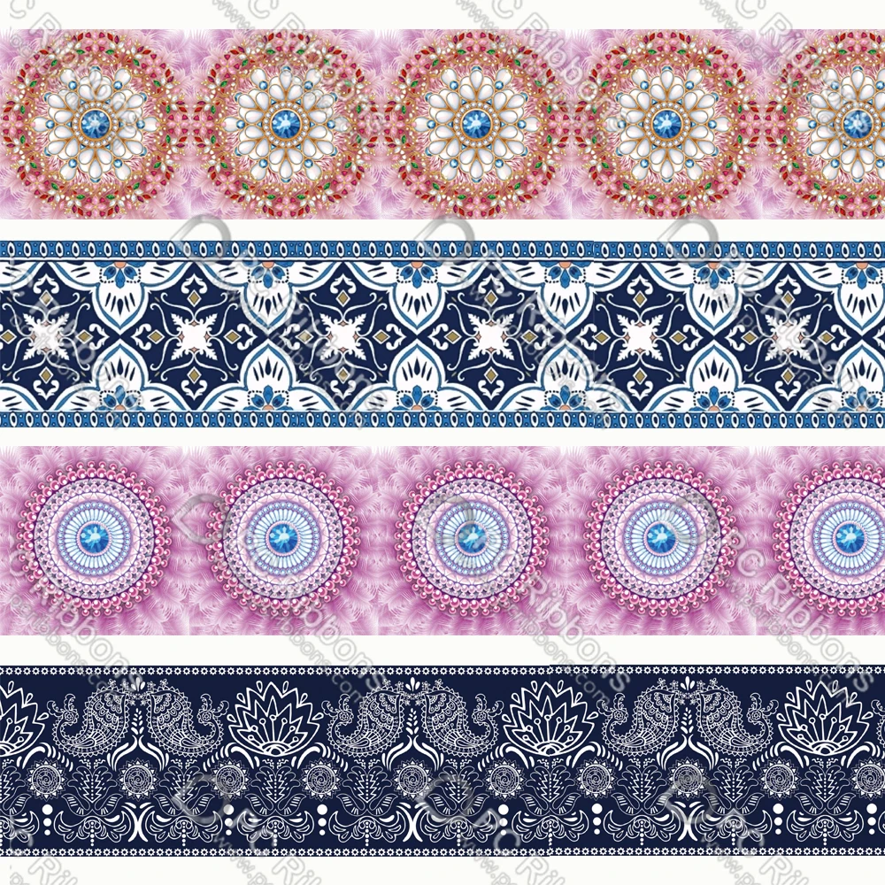 Шнурок с винтажным рисунком/атласная/корсажная лента 3 дюйма мультяшный дизайн