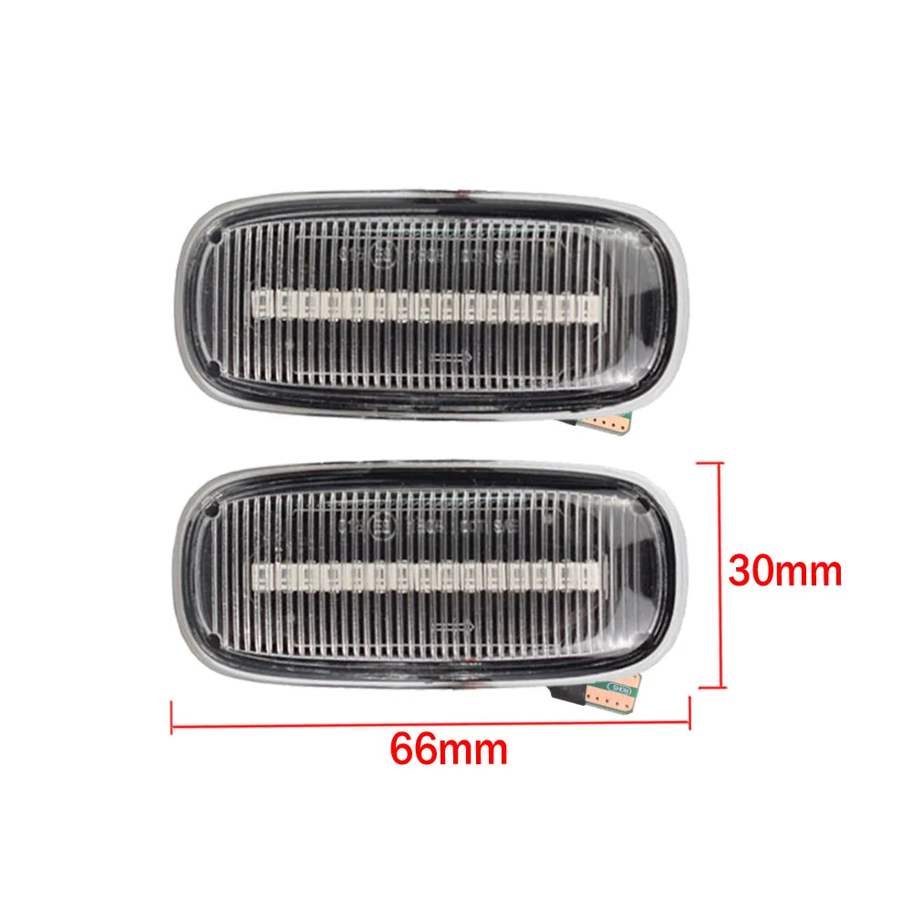 

2Pcs Led Dynamic Side Marker Turn Signal Light Sequential Blinker Light Emark For Audi A3 S3 8L A8 D2 TT 8N
