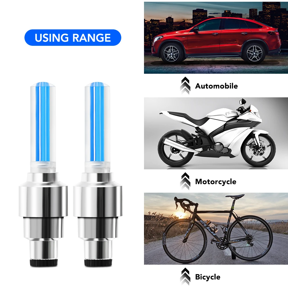 Колпачок клапана колесной шины светодиодсветодиодный лампа вспышка светильник