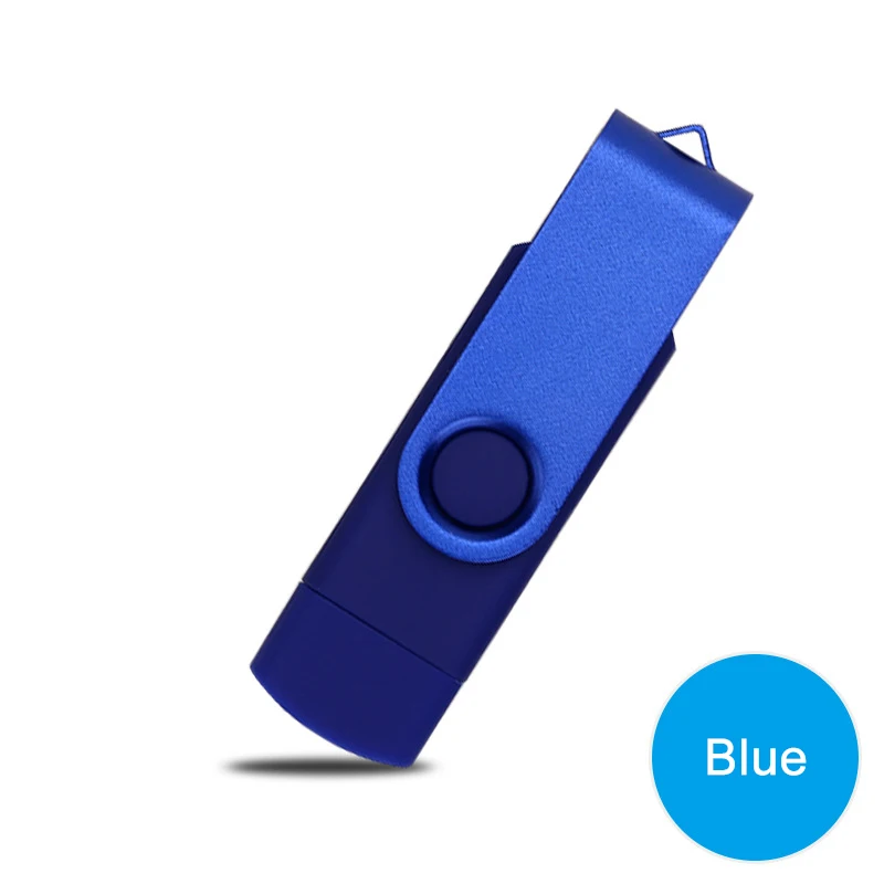 3 в 1 Lightning 128 Гб 64 Гб Флешка для iPhone флэш-накопитель OTG Micro USB палка 32 ГБ 16 ГБ 4 ГБ 8 ГБ 256 ГБ флеш-накопитель для телефона ПК - Цвет: Blue