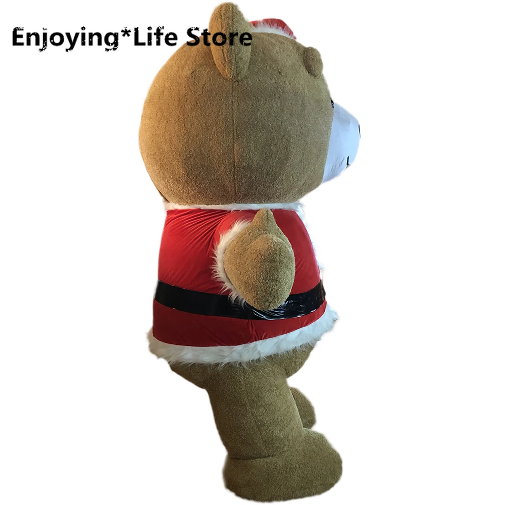 

Big Christmas Mascot Costumes Teddy Polar Bear Koala Mask Halloween Cosplay Inflatable Costume for Advertising 2M/2.6M/3M Adult
