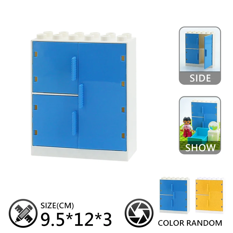 Строительный блок стол стул мебель для ванной комнаты украшение дома кирпичный