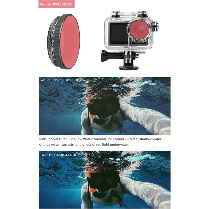 

Waterproof Housing Case for OSMO Action Camera Underwater Photography Diving Protective Shell Case XR-Hot