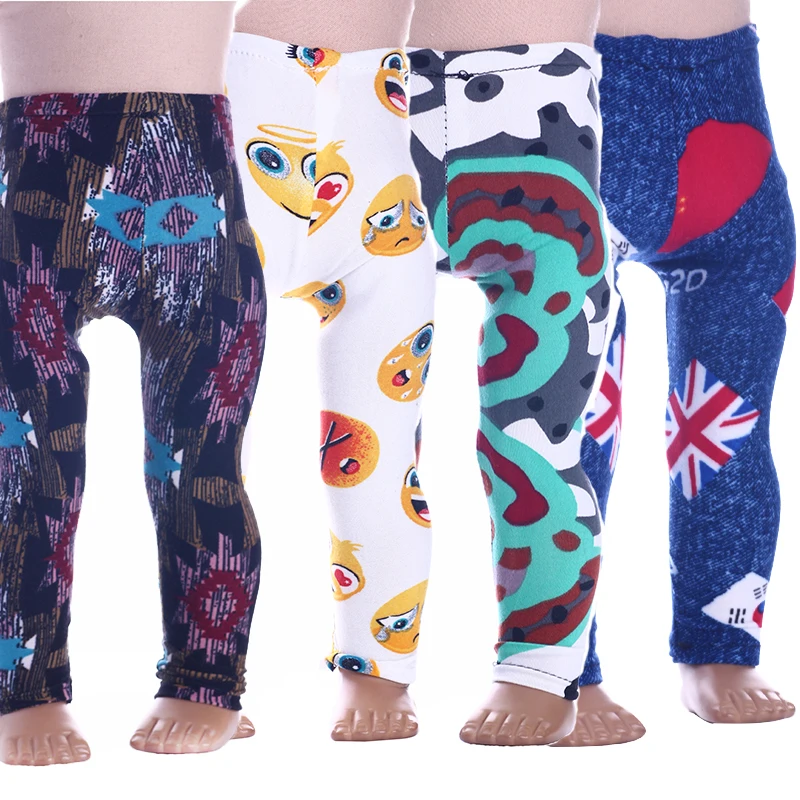 Индивидуализированные леггинсы Одежда для кукол повседневная одежда 18-дюймовых