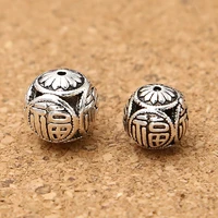 wholesale batch s925 sterling jewelry thai silver diy exotic accessories loose beads silver beads 812mm blessing