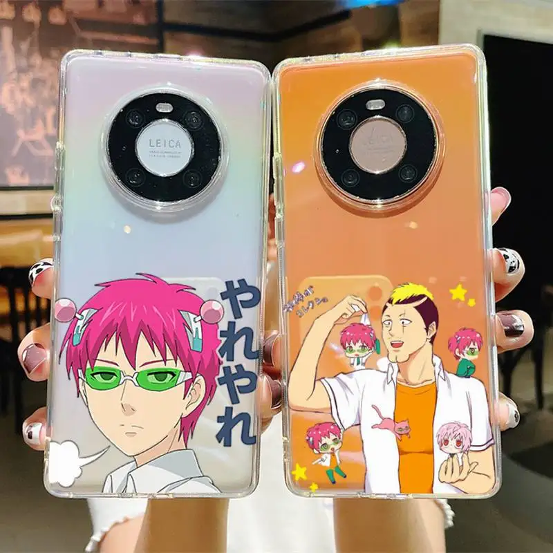 

Japanese the disastrous life of saiki k Phone Case For Huawei P20 30 pro lite Psmart 2019 Y5 6 7 Honor 8 10 i lite Mate 20lite