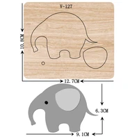 diy new elephant wooden dies cutting dies for scrapbooking multiple sizes v 127