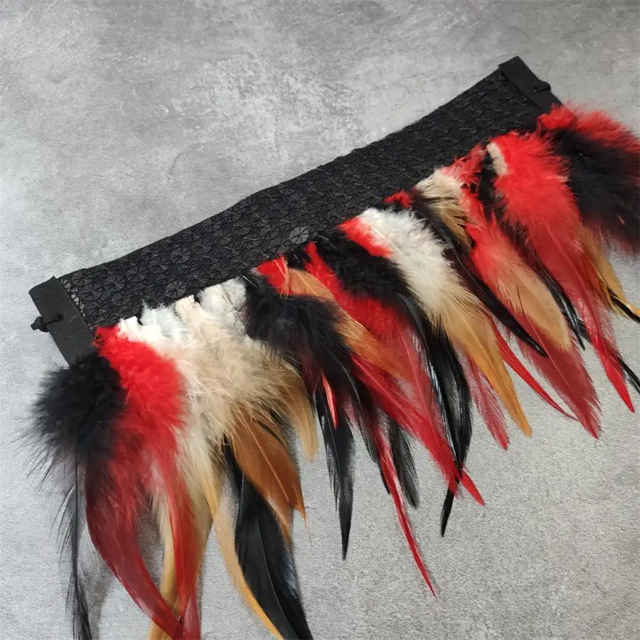 Женская обувь на высоком каблуке туфли-лодочки с перьями очаровательные