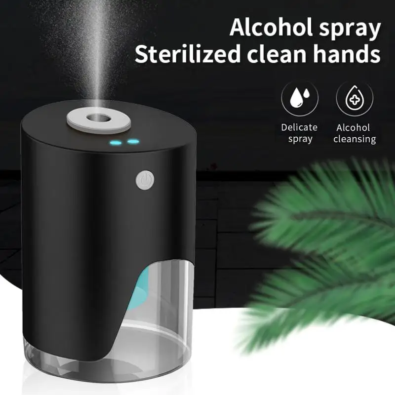 

100ml Automatic Alcohol Disinfection Sprayer Portable IR Induction Hand Sanitizer Dispenser Intelligent Induction Sprayer Home