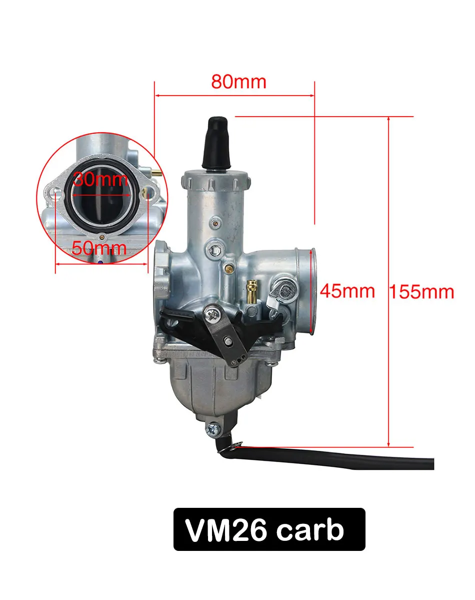 ZSDTRP VM16 VM22 VM26 VM28 DT125 Карбюратор карбюратор для мотоцикла Mikuni Грязь велосипед ямы ATV QUAD 70cc 90cc 110cc 250cc мотокросса