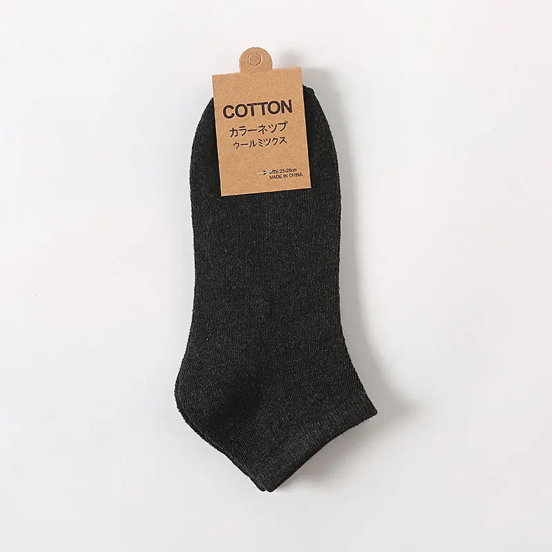 

Men's Cotton Ankle Socks Solid Color Retro Style Short Tube Stall Men's Socks Y Type Anti-Slip Sports Cotton Sock
