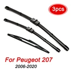 Комплект стеклоочистителей MIDOON для Peugeot 207 хэтчбека, передние и задние стеклоочистители для Peugeot 2006, 26 